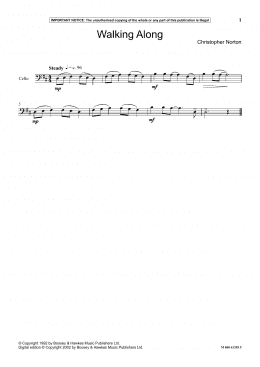 page one of Walking Along (Instrumental Solo)