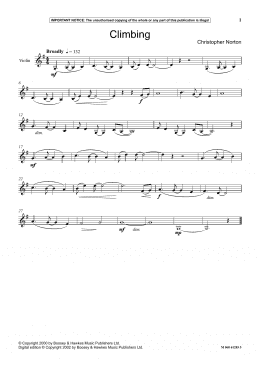 page one of Climbing (Instrumental Solo)