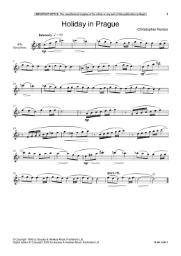 page one of Holiday In Prague (Instrumental Solo)