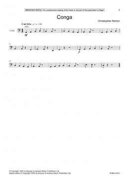 page one of Conga (Instrumental Solo)