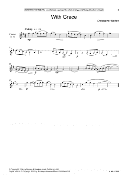 page one of With Grace (Instrumental Solo)