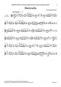 page one of Marionette (Instrumental Solo)