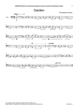 page one of Garden (Instrumental Solo)