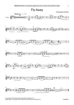 page one of Fly Away (Instrumental Solo)