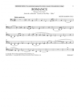 page one of Romance - Homage To Peter Ilyich (from Learn As You Play Tuba) (Instrumental Solo)