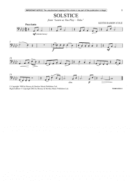 page one of Solstice (from Learn As You Play Tuba) (Instrumental Solo)