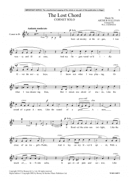 page one of The Lost Chord (Instrumental Solo)