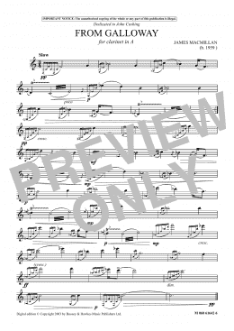 page one of From Galloway (Instrumental Solo)