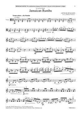 page one of Jamaican Rumba (Instrumental Solo)