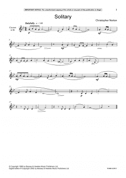 page one of Solitary (Instrumental Solo)