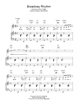 page one of Broadway Rhythm (Piano, Vocal & Guitar Chords)