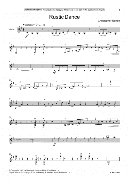page one of Rustic Dance (Instrumental Solo)