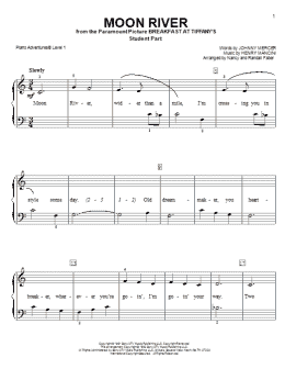 page one of Moon River (Piano Adventures)