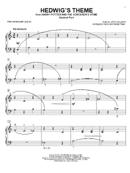 page one of Hedwig's Theme (Piano Adventures)