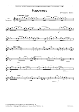 page one of Happiness (Instrumental Solo)