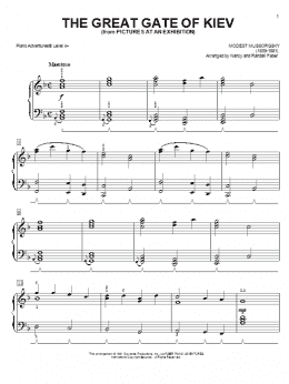 page one of The Great Gate of Kiev (Piano Adventures)
