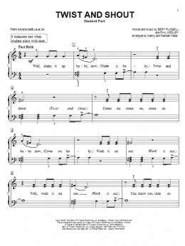 page one of Twist And Shout (Piano Adventures)