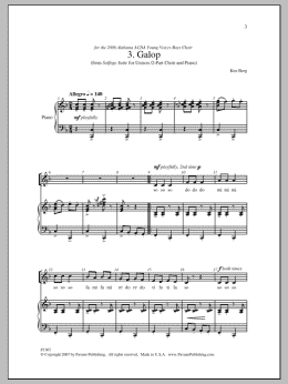 page one of Galop (Unison Choir)