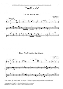page one of Two Rounds (Instrumental Solo)