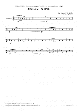 page one of Rise And Shine! (Instrumental Solo)