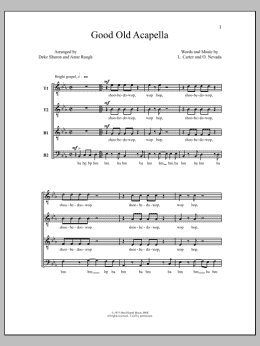 page one of Good Old Acappella (TTBB Choir)