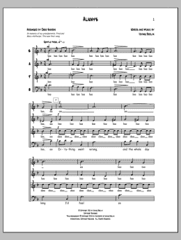 page one of Always (SATB Choir)