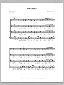 page one of Auld Lang Syne (SATB Choir)
