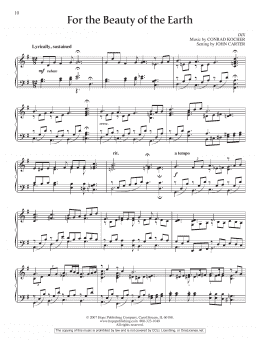 page one of For the Beauty of the Earth (Piano Solo)