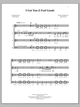 page one of I Got You (I Feel Good) (SATB Choir)