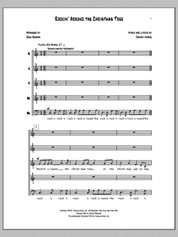 page one of Rockin' Around The Christmas Tree (SATBB Choir)