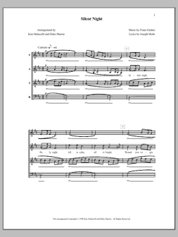 page one of Silent Night (SATB Choir)