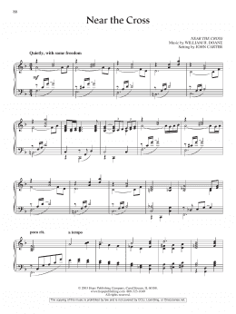 page one of Near the Cross (Piano Solo)