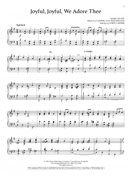 page one of Joyful, Joyful, We Adore Thee (Piano Solo)