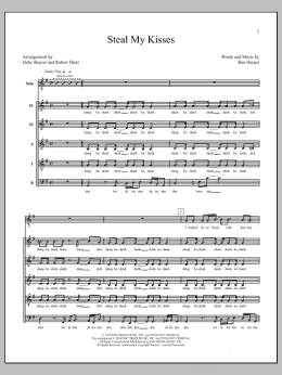 page one of Steal My Kisses (SSATB Choir)