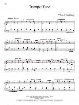 page one of Trumpet Tune (Piano Solo)