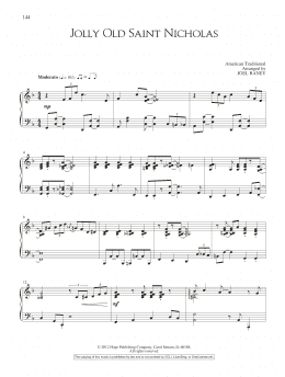 page one of Jolly Old Saint Nicholas (Piano Solo)