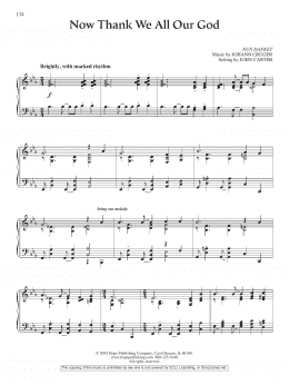 page one of Now Thank We All Our God (Piano Solo)