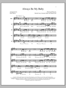 page one of Always Be My Baby (SSAA Choir)