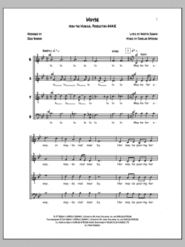 page one of Maybe (from Annie) (arr. Deke Sharon) (SATB Choir)