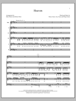 page one of Heaven (Choir)