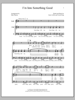 page one of I'm into Something Good (TTBB Choir)