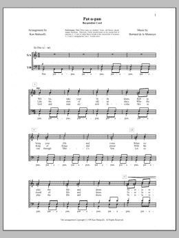 page one of Pat-a-Pan (SATB Choir)