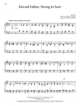 page one of Eternal Father, Strong to Save (Piano Solo)