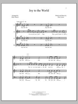 page one of Joy to the World (SATB Choir)