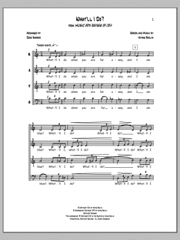 page one of What'll I Do? (SATB Choir)