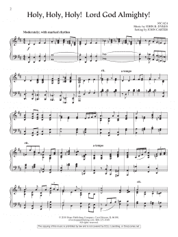 page one of Holy, Holy, Holy! Lord God Almighty! (Piano Solo)