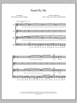 page one of Stand By Me (TTBB Choir)