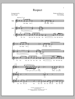 page one of Respect (SSA Choir)
