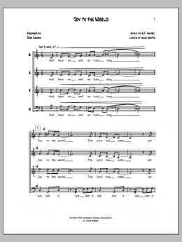 page one of Joy to the World (SATB Choir)