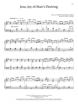 page one of Jesu, Joy of Man's Desiring (Piano Solo)